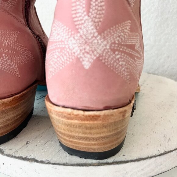 Lane LEXINGTON Over the Knee Womens Cowboy Boots 7.5 Pink Western Cowgirl Tall - Picture 5 of 16